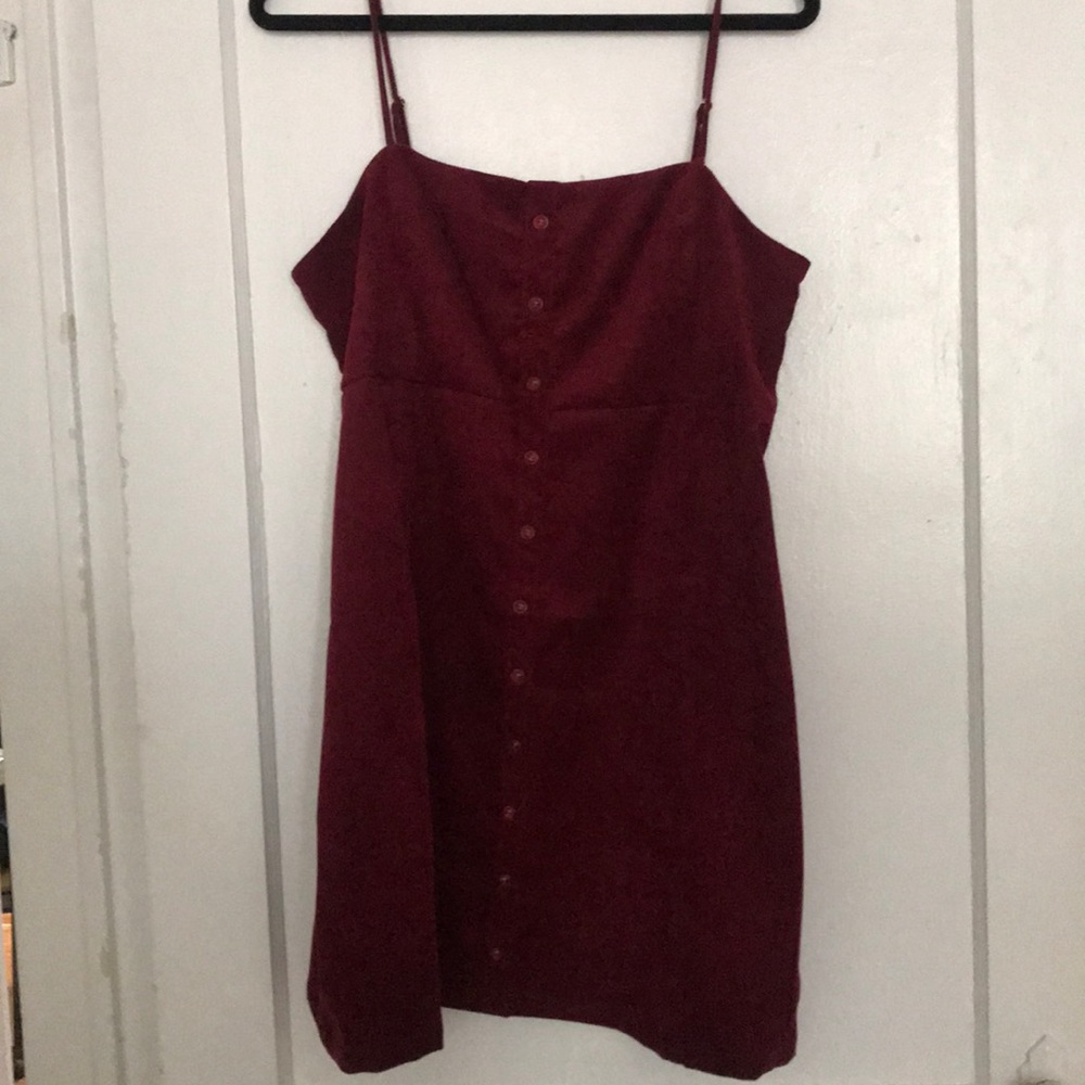 URBAN OUTFITTERS corduroy spaghetti strap dress